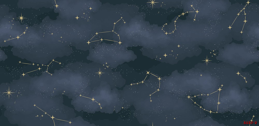 Giấy dán tường hình bầu trời và chòm sao 5137-2